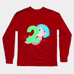 Mermaid Series: Number 2 Long Sleeve T-Shirt